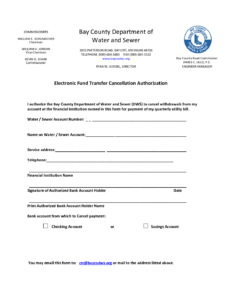 EFT Cancellation Form